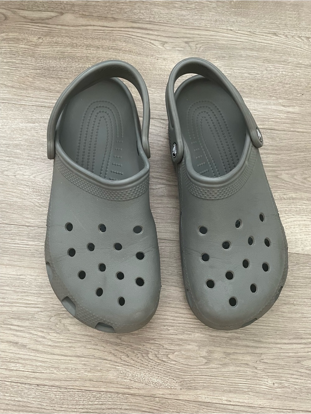 Crocs Classic Clog Authentic Shoe Style 10001 Dark Gray Women 9 Men 7